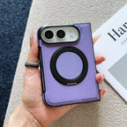360° Rotating Bracket Magnetic Case For iPhone Duo For Magsafe PU Leather Shockproof Cover Funda
