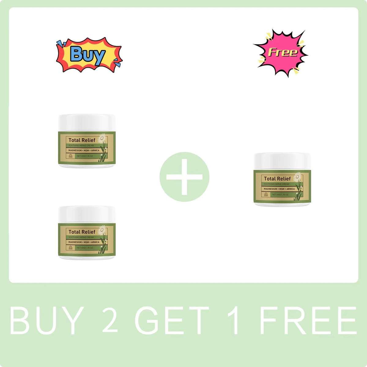 Magnesium Soothing Cream Nerves Relief Long-Lasting Hydration Prevent Drying Moisturizing Body Cream