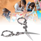 Portable Stainless Steel Retro Scissors Gourd Shape 4.3 Inch Embroidery Scissors Sewing Scissors Needlework Art