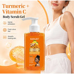 Turmeric&Vitamin C Moisturizing Body Wash, Exfoliating Cleansing Smoothing Body Wash, Gentle Scrub Finish Refreshing Natural Sce