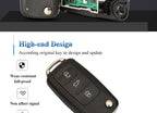 jingyuqin 3BT Remote Flip key 434MHz ID48 Chip for VW Volkswagen GOLF PASSAT Tiguan Polo Jetta Beetle Skoda Seat Car 5K0837202AD