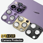 Metal Camera Lens Glass Protector For iPhone 11 12 13 14 15 Pro Max Mini 14Plus 15Plus Ultra High Definition Glass Back Lens