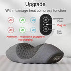 Neck Massage Pillow Heating Vibration Neck Massage Protect Cervical Spine Help Solve Sleep Problems