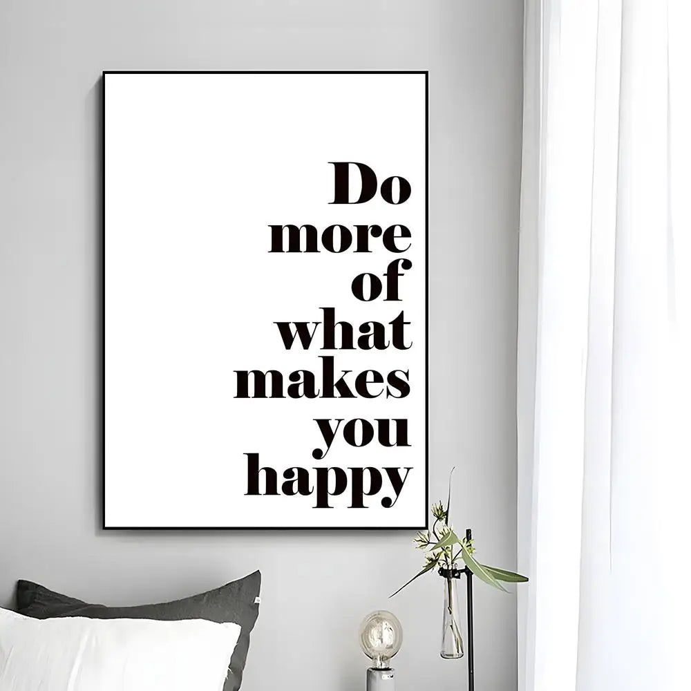 Minimalist Text Inspirational Poster Wall Art Print Poster Decorative Mural Home Decor Gift Unframed