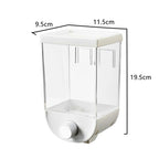 Kitchen Storage Food Organizer Wall Mounted Dry Food Cereal Dispenser Snack Grain Plastic Storage Container Box Rack for Home