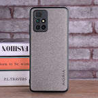 Case for Xiaomi Redmi 10 2022 coque Luxury textile Leather skin soft TPU hard PC phone cover for xiaomi redmi 10 case funda