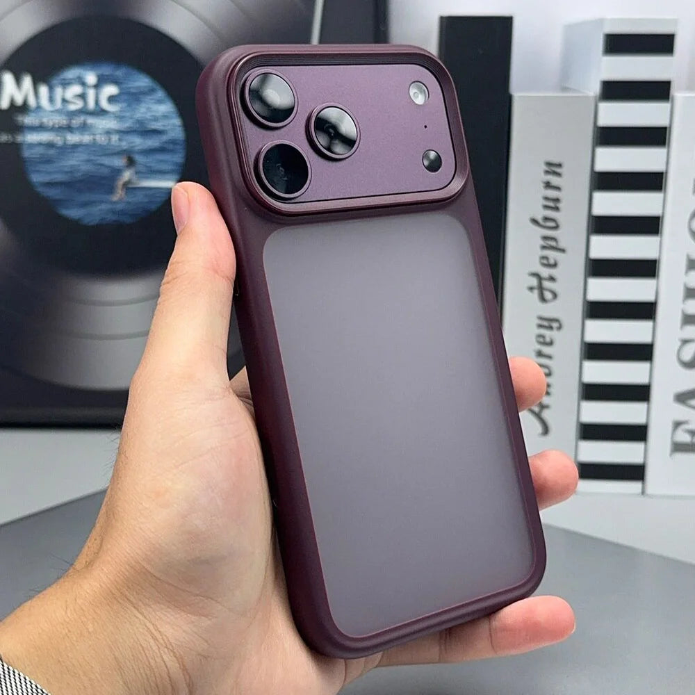 Smart Camera Touch Button Crystal Clear Blackplate Phone Case For iPhone 18 17 Pro Max 18Pro Soft Silicone Edge Shockproof Cover