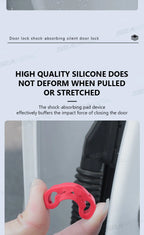 SEAMETAL Car Door Shock Absorber Universal Car Door Buckle Soundproof Deadener Damper Cushion Anti-Vibration Buffer Pad