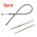 Bendable Spring Drawstring Threader Clip Pants Hoodies Elastic Band Lace Cord Flexible Drawstring Thread DIY Sewing Accessories