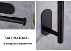 Adhesive Toilet Roll Paper Holder Organizer Wall Mount Storage Stand Kitchen Bathroom No Drill Tissue Towel Dispenser Stainless