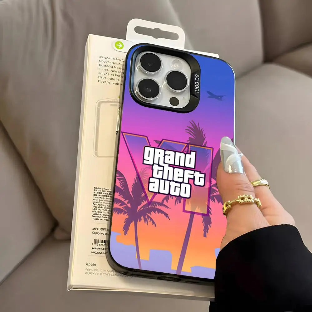 G-GT-TA6 2026 Phone Case For IPhone 17 Pro Max 16 Pro Max 15 14 13 11 12 Mini Xs X Xr 7 8 Plus Se Color Silver Cover