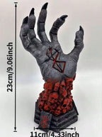 Creativity Demon's Berserk Divine Hand Statue - Gothic Halloween Decor, Anime Horror Collectible Resin Art with Bone Details han