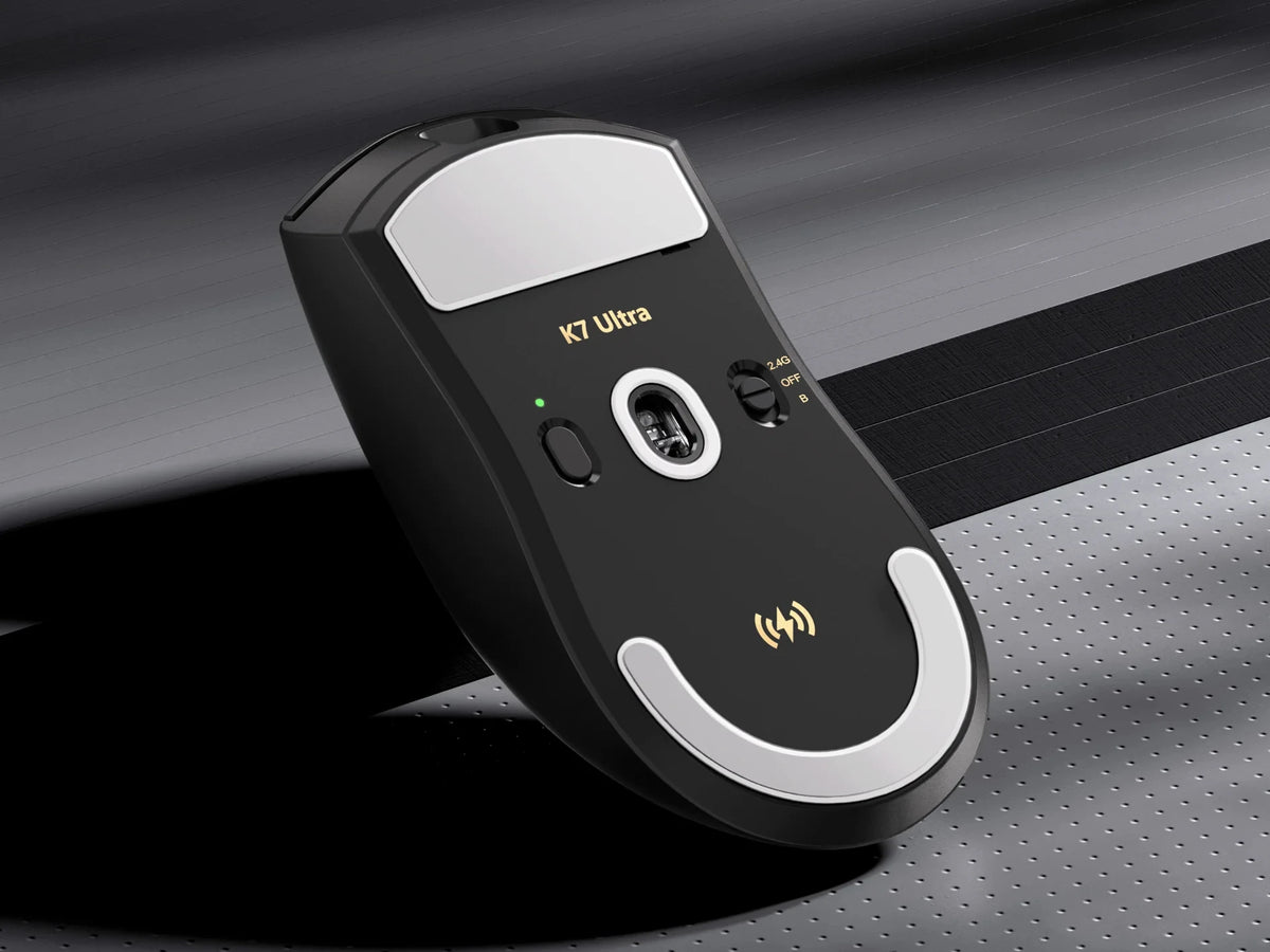 MCHOSE K7 Ultra Wireless PAW3950 Gaming Mouse Dual 8K Polling Rate Magnetic Wireless Charging Stand Office Mouse Lightweight 59g
