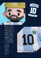 Original In-Stock Messi Argentina National Tea Player Series Vinyl Figurine Blind Box Pendant Collectible Ornament Toys Gifts