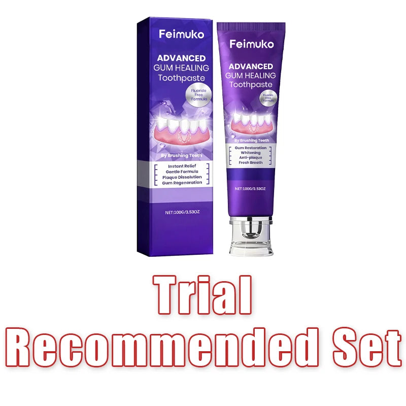 Gum Repair Toothpaste Plaque Caries Removal Protect Gingiva Treat Bad Breath Fade Tooth Stain Deep Clean Brightening Toothpaste