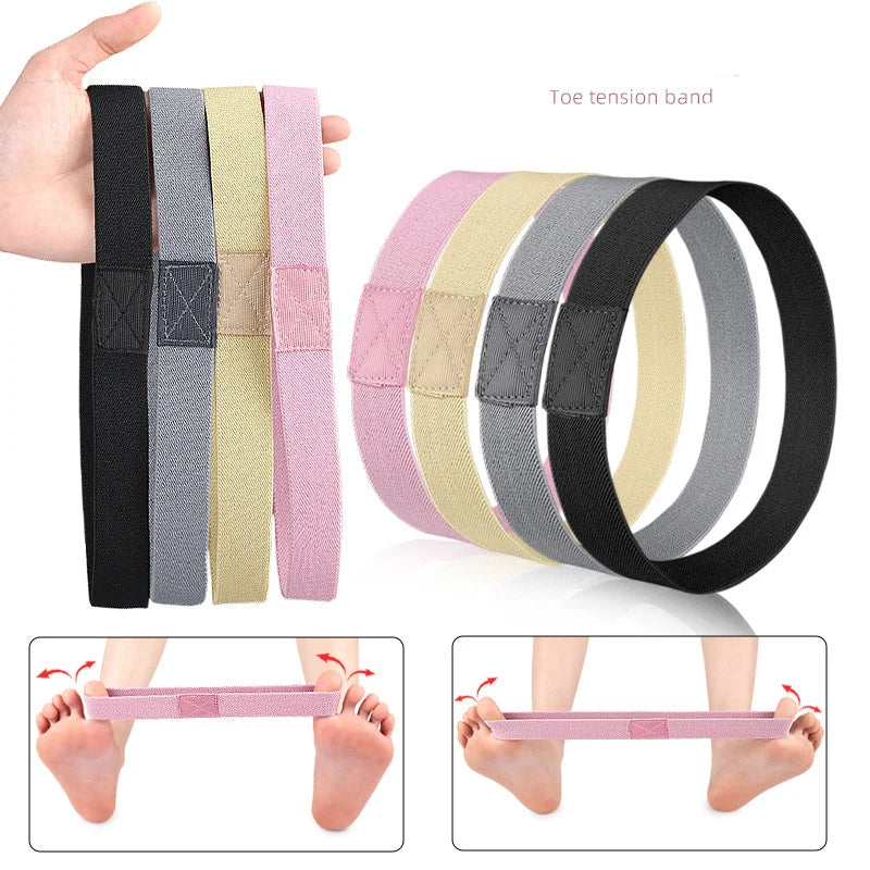 1-2Pcs Tensile Tape Hallux Valgus Of Foot Corrective Training Exerciser Belt Toe Separator Thumb Elastic Band Foot Care Tools