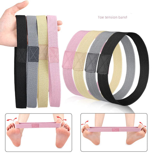 1-2Pcs Tensile Tape Hallux Valgus Of Foot Corrective Training Exerciser Belt Toe Separator Thumb Elastic Band Foot Care Tools
