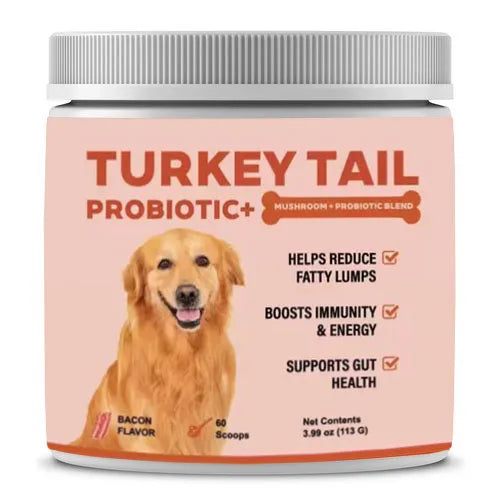 Turkey Tail Mushroom for Dogs - Lipoma Treatment for Dogs - Mushroom Supplement with Immune Support for Lipoma, Lumps & Bumps