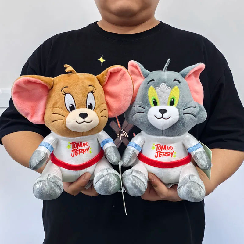 New Classic 19cm Tom and Jerry Plushies - Ideal Gift for Movie Fans and Kids Movie Series Stuffed Animal Collectors