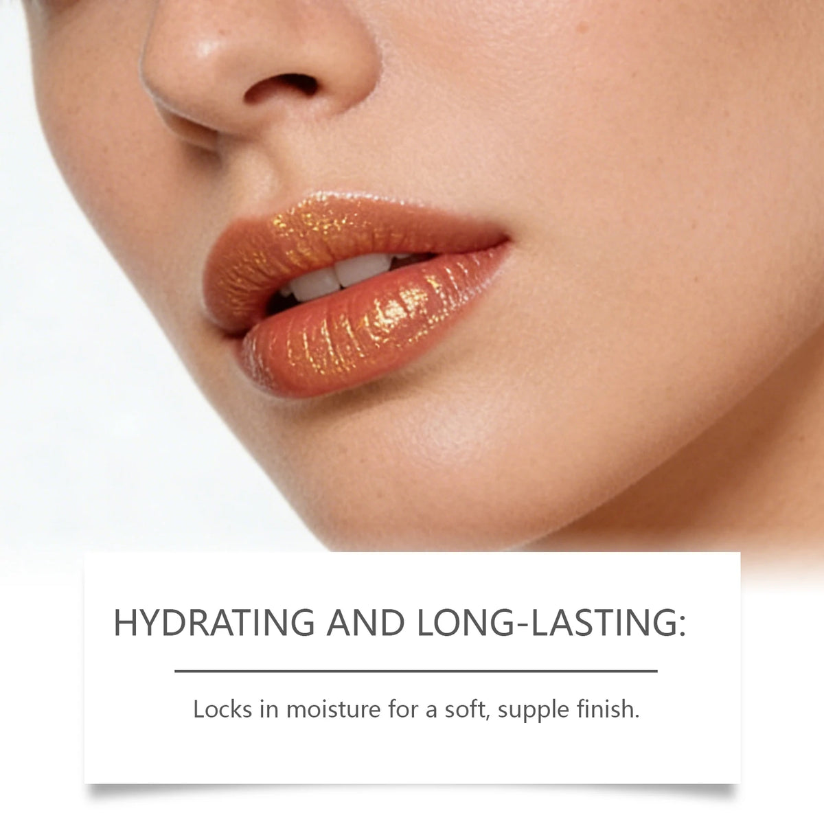 Color Changing PH Reactive Lip Balm With Gold Flecks And Non Sticky Shine