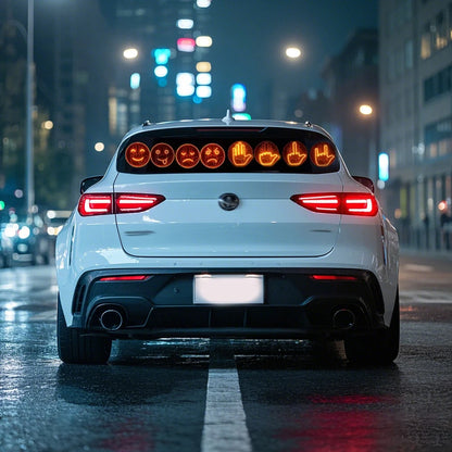 Car Gesture LED Light – Funny Road Rage Expression Lamp with Remote