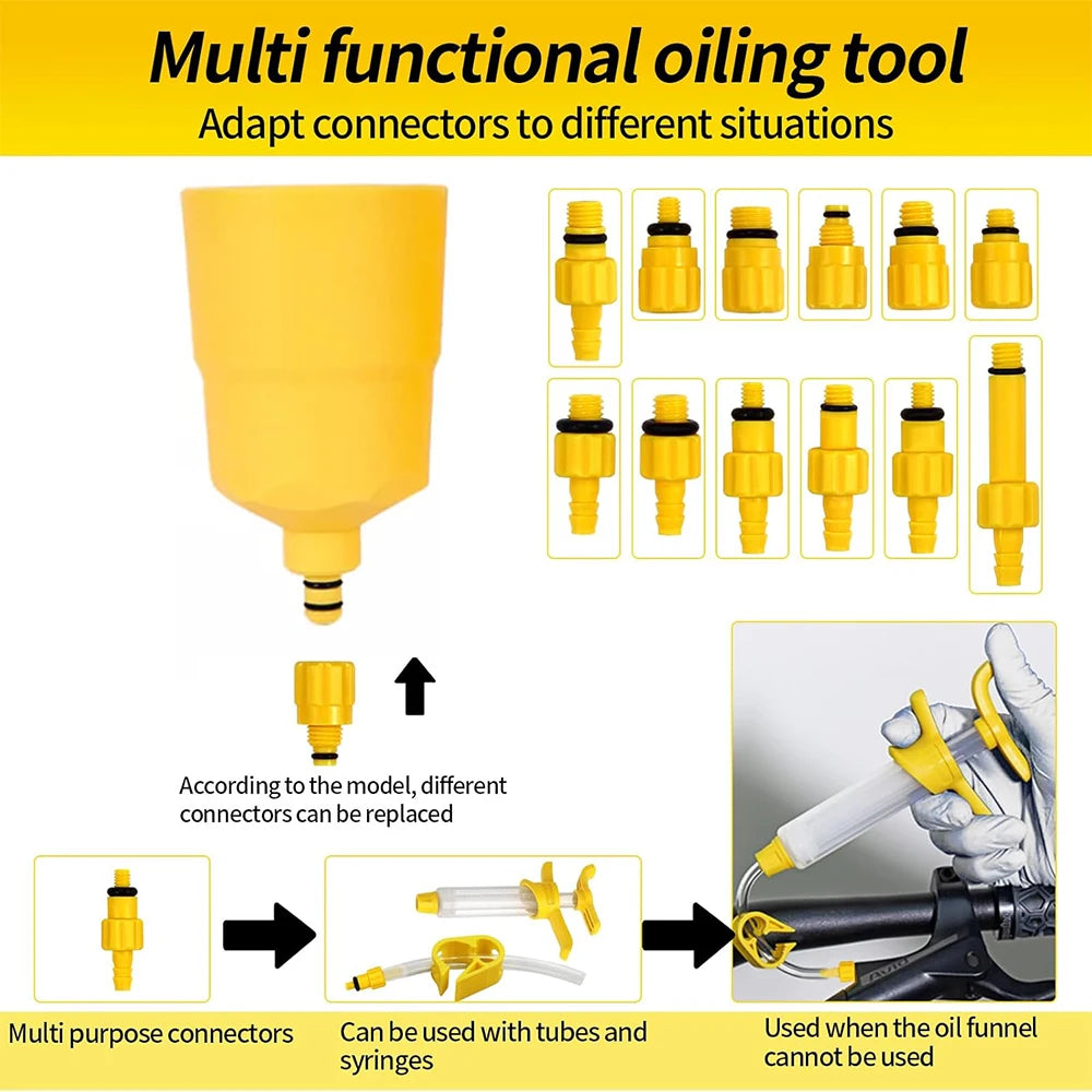 Bicycle Brake Mineral Oil 60ML Bike Hydraulic Disc Brake Oil Bleed Kit For SHIMANO TEKTRO SRAM NUTT Series Brake Repair Tools