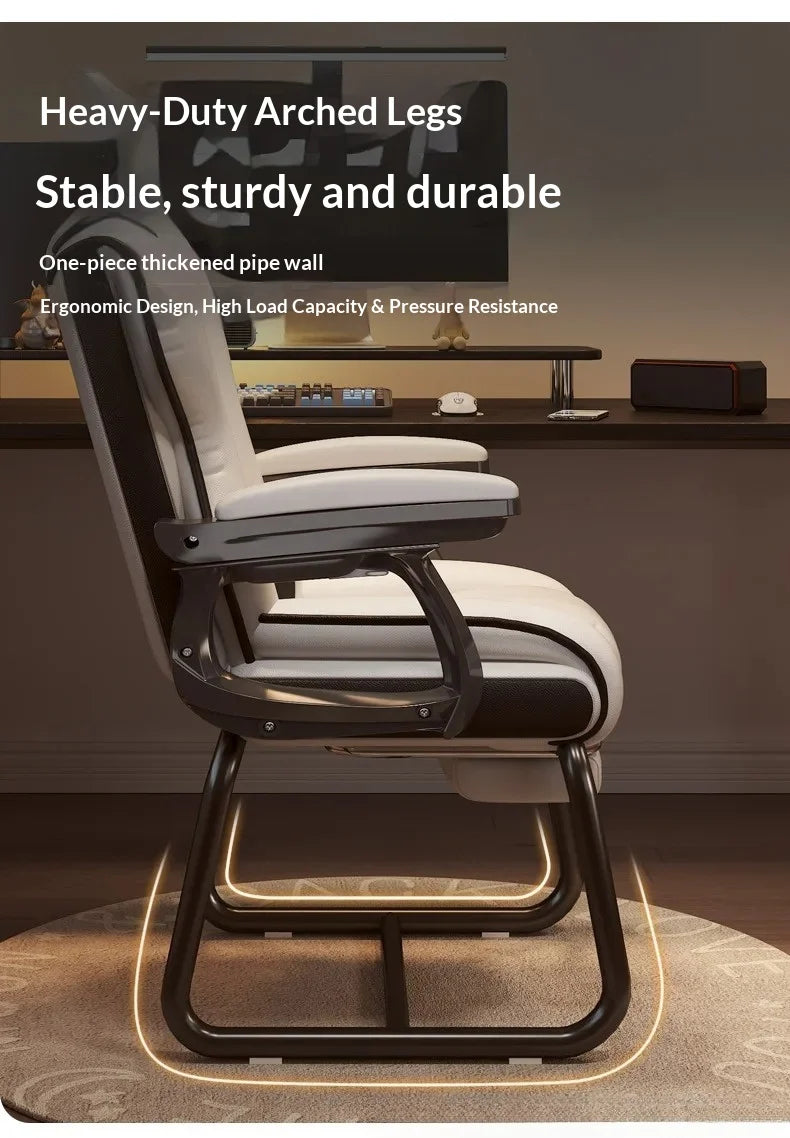 Computer Chair Gamer Chair Comfortable Ergonomic Bow-shaped Chair Sedentary Office Meeting Dormitory Chairs Home Desk Stool
