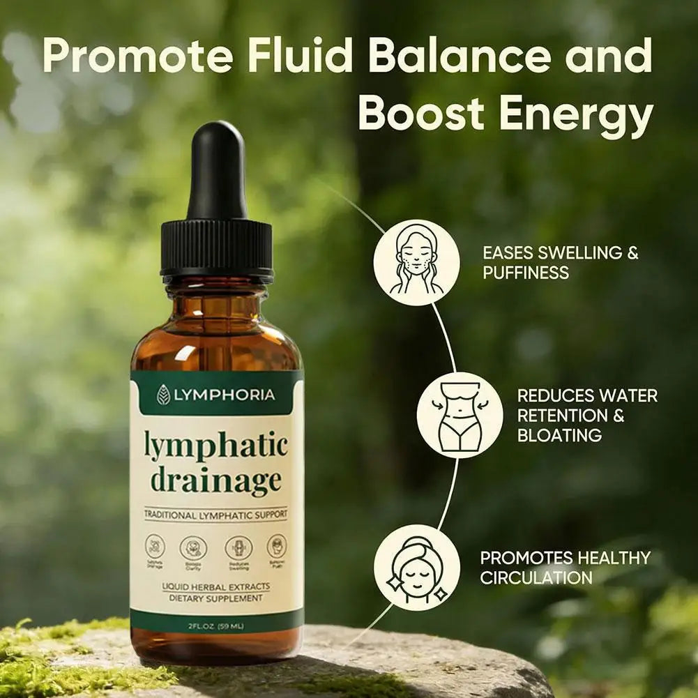 Lymphatic Drainage Drops 60ml Natural Herbal Circulatory Wellness