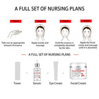 JUINHOU Glutathione Vitamin C Brighten Face Cream and Serum Set Even Skin Tone Niacinamide Anti-Oxidation Radiant Glow Skin