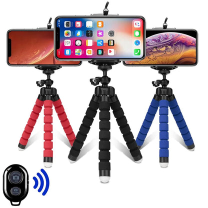 Tripods Dreibein für Handy Mobile Kamerahalterung Clip Smartphone Einbeinstativ Dreibeinstativ Oktopus Mini-Stativ Stativ für Handy