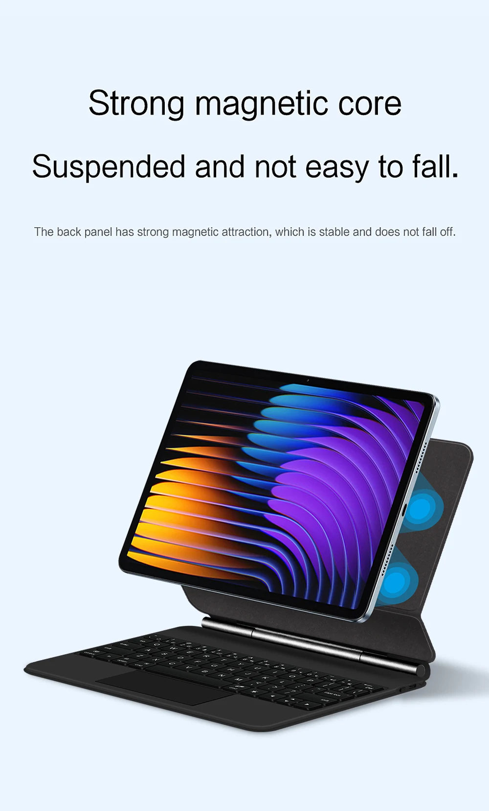 Magic Keyboard Folio For Xiaomi Pad 7 2024 Mi Pad 7 8 Pro 11.2' Tablet Smart Case For Xiaomi Pad 8 Spanish German Keyboard Cover