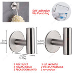 Adhesive Toilet Roll Paper Holder Organizer Wall Mount Storage Stand Kitchen Bathroom No Drill Tissue Towel Dispenser Stainless