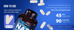 90 Capsules NAD+ Supplement, 1500mg - Liposomal NAD+ Supplement