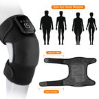 Electric Heating Shoulder Knee Massager with 3 Levels Vibration Muscle Relax Belt for Arm Enlarge Size for Shoulder