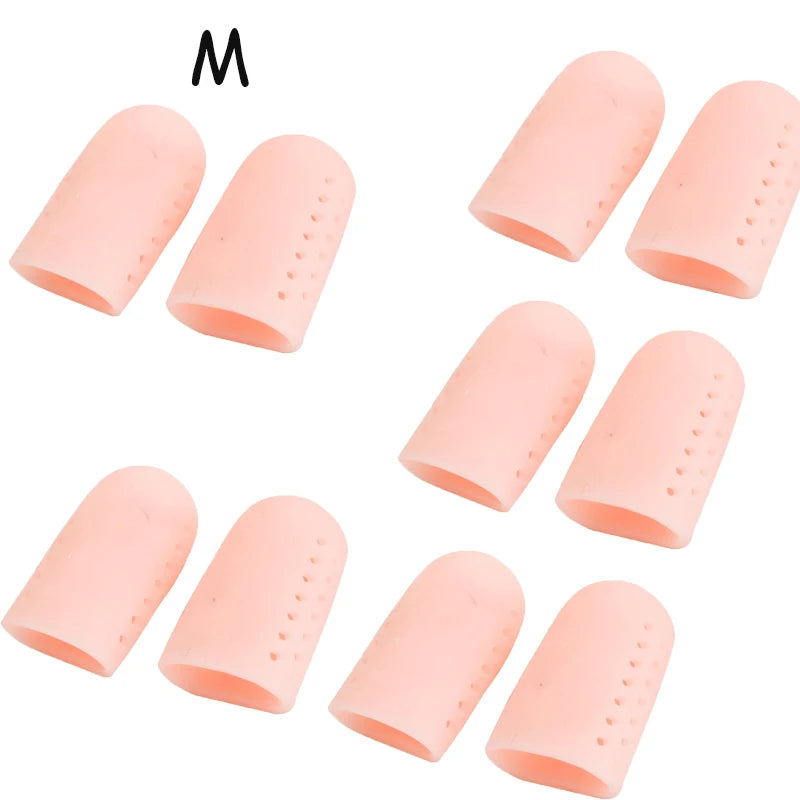 New Breathable Toe Protectors Sleeve Bunion Pads Cushion Big Toe Guards Silicone Toe Covers For Protection Of Ingrown Toenails