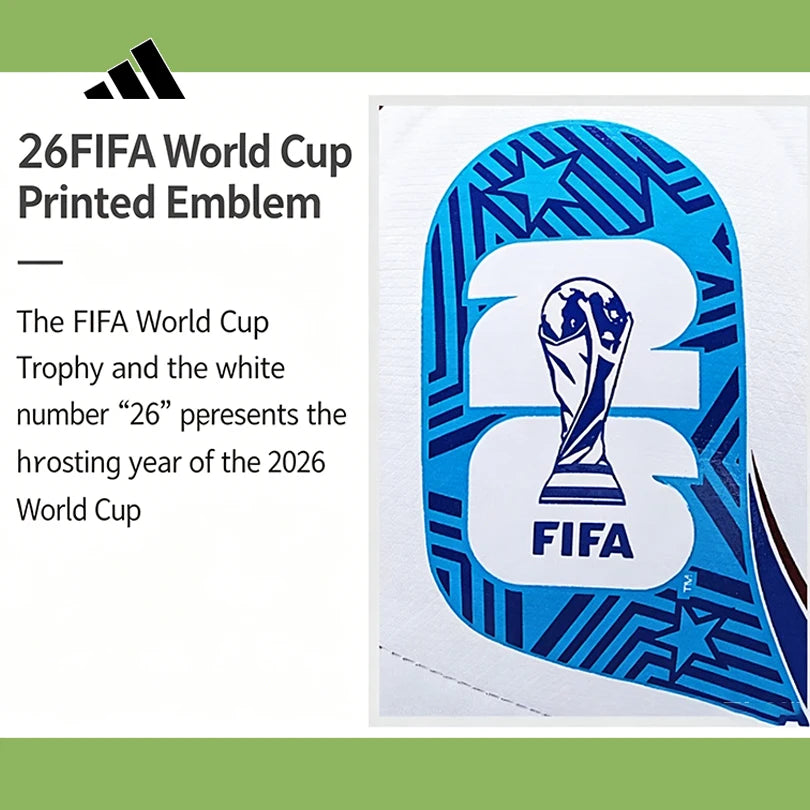 Adidas WC TRN TRIONDA 2026 FIFA World Cup Size 5 Training Soccer Ball Wear Resistant JD8032