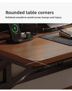 Gaming Desk with Bookshelf and Pegboard Computer Desk with Storage Shelf Home Office Study Desk for Bedroom Small Space