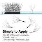 NAGARAKU Automatic Flowering W Shape Bloom 3D 4D 5D 6D 7D 8D Premade Fans Speed Eyelash Extensions Natural Soft Light Full Dense
