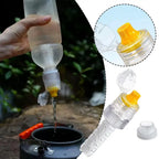 Portable Water Filter 0.1 Micron Hollow Fiber Membrane 28 30mm Bottle Adapter Ultralight Purifier for Camping Hiking Emergency