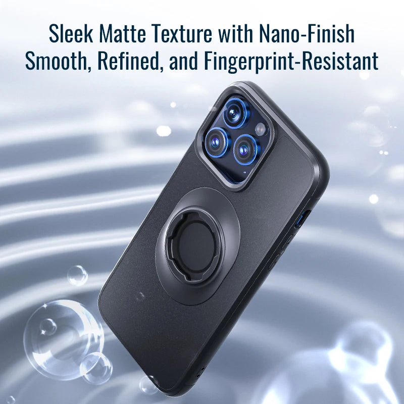 Shockproof Case for iPhone 17/16/15/14/13/12/11 Pro/X Max/XR Mini Lock-in Design Cover Fit Quad-style Bike/Moto Mount