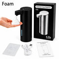 Automatic Soap Dispenser Stainless Touchless Rechargeable Hand Sanitizer Shampoo Detergent Dispenser for Kitchen Bathroom Toilet