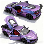 1:24 BMW M4 GT3 Alloy Sports Car Model Diecast Metal Toy Car Vehicles Model Simulation Sound and Light Collection Childrens Gift