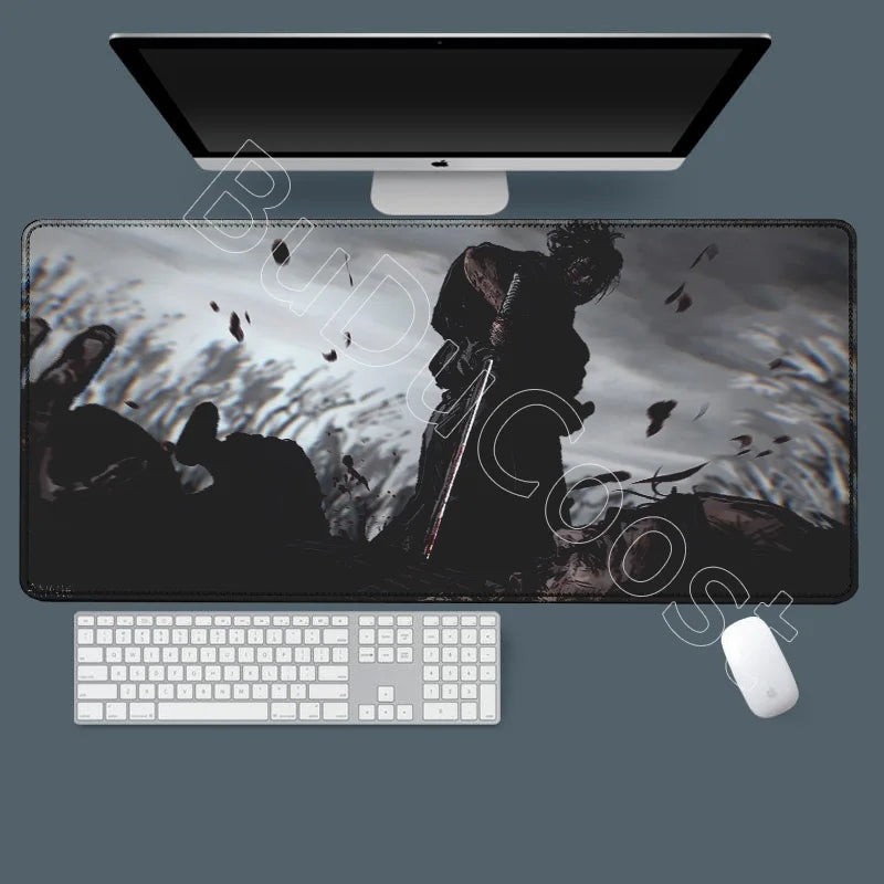 New HD Printing Miyamoto Musashi Vagabond Manga Mousepad Large Gaming Compute XXL PC Keyboard Mouse Mat Non-slip Rubber Desk Mat