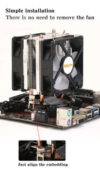 CPU Air Cooler X79 X99 3Pin/4Pin PWM Processor Cooling Fan For Intel LGA 1366 1151 1155 1200 1700 2011 AMD AM3 AM4 AM5