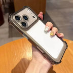 Shockproof Bumper Protector HD Clear Acrylic Phone Case For iPhone 18 17 16 15 14 13 12 11 Pro Max Back Cover Transparent Funda