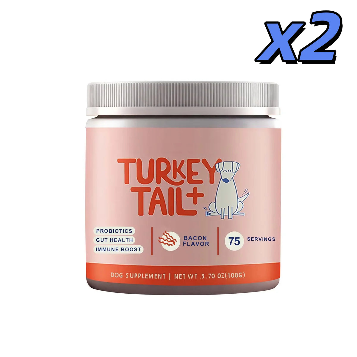 Dog Probiotic Soft Granules Turkey Tail Mushroom Vitamin Supplement Gentle Nourishment Support Gut Health Daily Pet Health Care