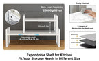 Kitchen Storage Rack under the Sink, Layered Shelf in the Cabinet, Countertop, Extendable Cabinet, Dish Storage Rack for Home