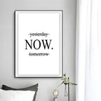 Minimalist Text Inspirational Poster Wall Art Print Poster Decorative Mural Home Decor Gift Unframed