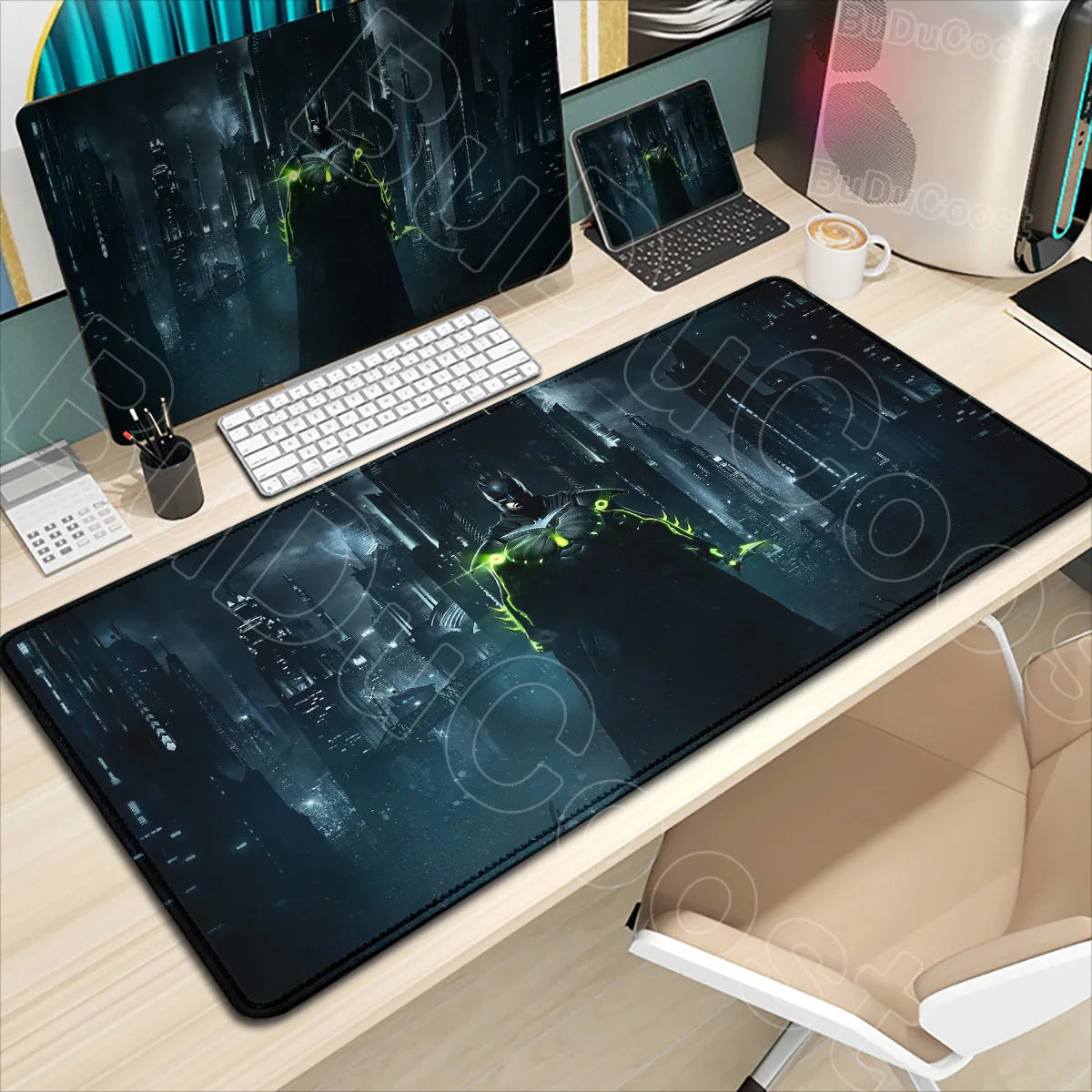 B-Batman Mouse Pad HD Large Gaming Non-slip Rubber Keyboard Desk Mat Office Laptop Computer Pc Gamer Cabinet Mousepad Xxl Carpet
