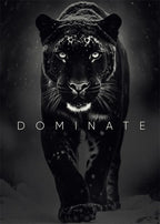 Animal Motivation Poster Panther Lion Motivational Canvas Posters Prints Canvas Painting Focus Conquer Fearless Mural Wall Decor